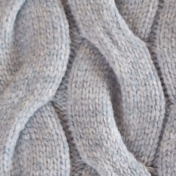 NWT Philosophy Preppy Cozy Chunky Cable Knit Sweater Pullover Blue L SOFT NEW - Picture 6 of 15